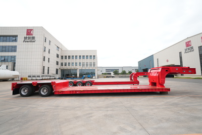 二轴货台抽拉低平板